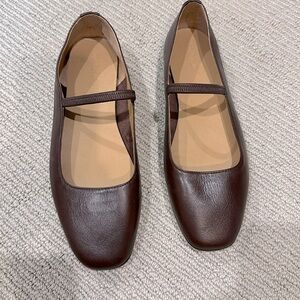 Madewell Brown Mary Janes brand new without box. Sz 7